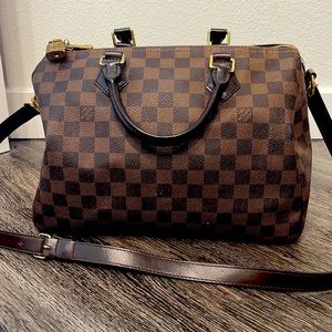 Louis Vuitton Speedy 35 with strap
